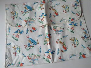 Retro pusletaske af voksdug
