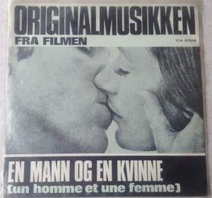 Single plade Filmmusik En Mann og en kvinne