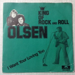Singleplade Olsen, King of Rock and Roll