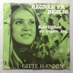 Single Gitte Hnning, Regnen er dejlig