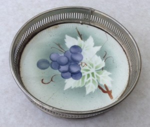Flaskebakke metal med porcelnsbund