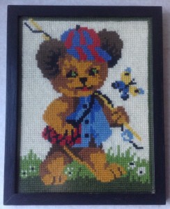 Brnebroderi Bamse p Fisketur