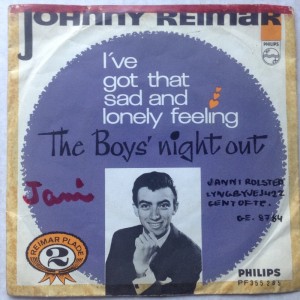 Single Johnny Reimar, I've got that sad and lonly feeling