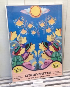 Indrammet  Wiinblad Plakat Lyngbynatten 2000