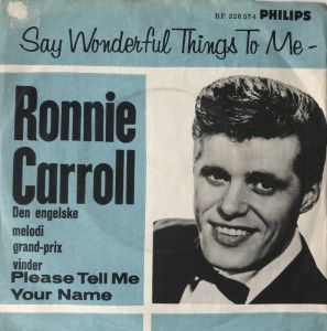 Grand Prix 1963 Ronnie Carroll, Please tell me your name