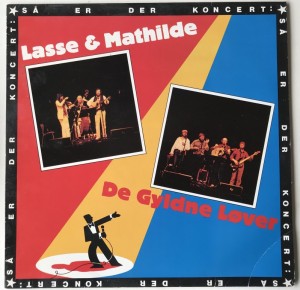 LP De Gyldne Lver Lasse & Mathilde koncertplade
