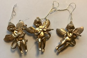 Plastik guld musik engle
