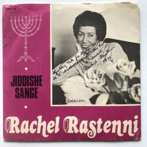 Single Rachel Rastenni Jiddishe Sange med personlig hilsen