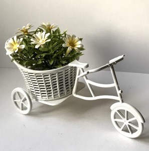 Pskepynt cykel med blomster i bagage nr. 2