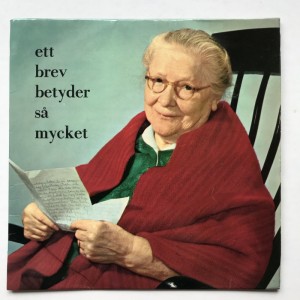 Single reklameplade Ett brev betyder  mycket