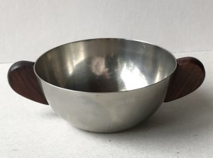 Sukkerskl rustfrit stl og trhndtag