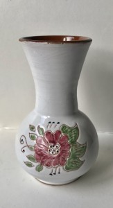 Vase med blomst