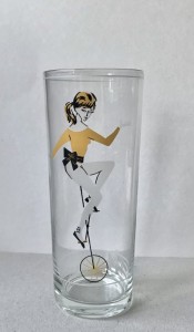 Drikkeglas med cyklist