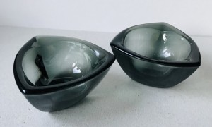 Sm skle af glas Bullseye af Kaj Franck