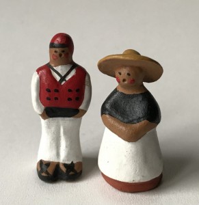 Mini lerfigurer til sttekasse