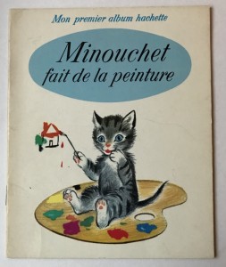 fransk brnebog Minouchet fait de la peinture