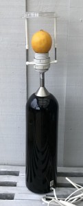 Holmegaard glas bordlampe sort Royal Cph