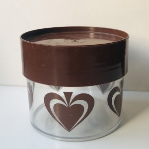 Plastikdse brun decor
