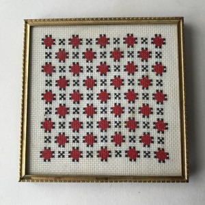 Varmeunderlag broderi i ramme p 4 kuglefdder