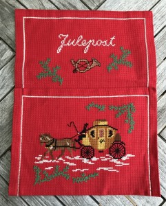 Broderet ophng til julepost