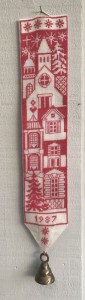 Broderet klokkestreng 1987