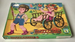 Retro tr puslespil tysk
