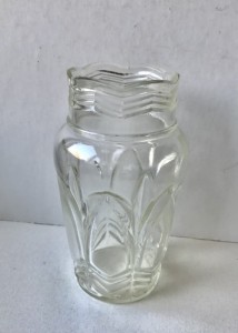 Glas hospitalsvase H:17 cm