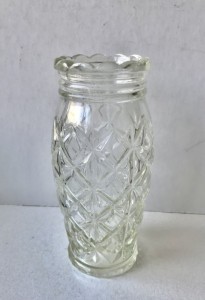 Glas hospitalsvase H:17,5 cm