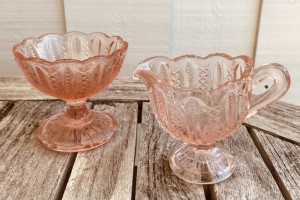 Sukke og flde st rosa glas