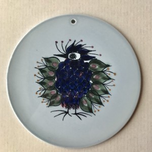 Royal Cooenhagen platte med fugl