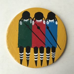 Tr glasbakke med afrotema