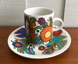 Kaffekop med underkop Acapulco