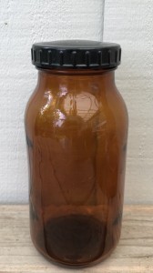 Apotekerglas med skruelg  500 ml