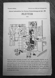 Plance Fra Statens Husholdningsrd nr.26