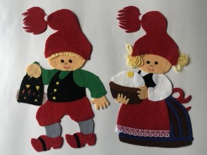 Karen K filt og stofklip klar til montering