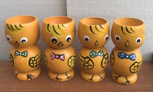 4 ggebgre kyllinger m. butterflyes