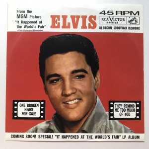 Single Elvis Presley One broken heart