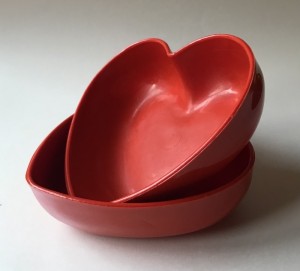 Hjerteskle plast 2 stk.