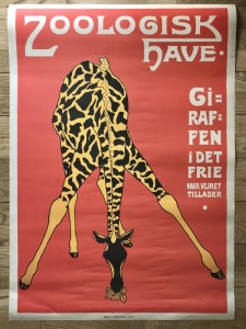 Zoo plakat Giraf