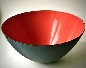 Emaljeskl original Krenchel orangerd