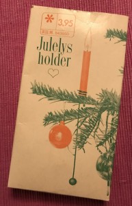 Juletrs lysholdere fra 70erne