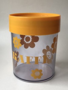 Erik Kold kaffedse H: 16 cm gul decor