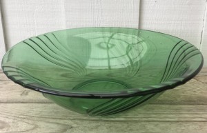 Glasskl flaskegrn med swirl