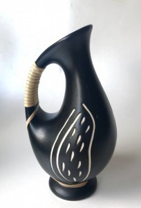 Retro kandevase m. flethank